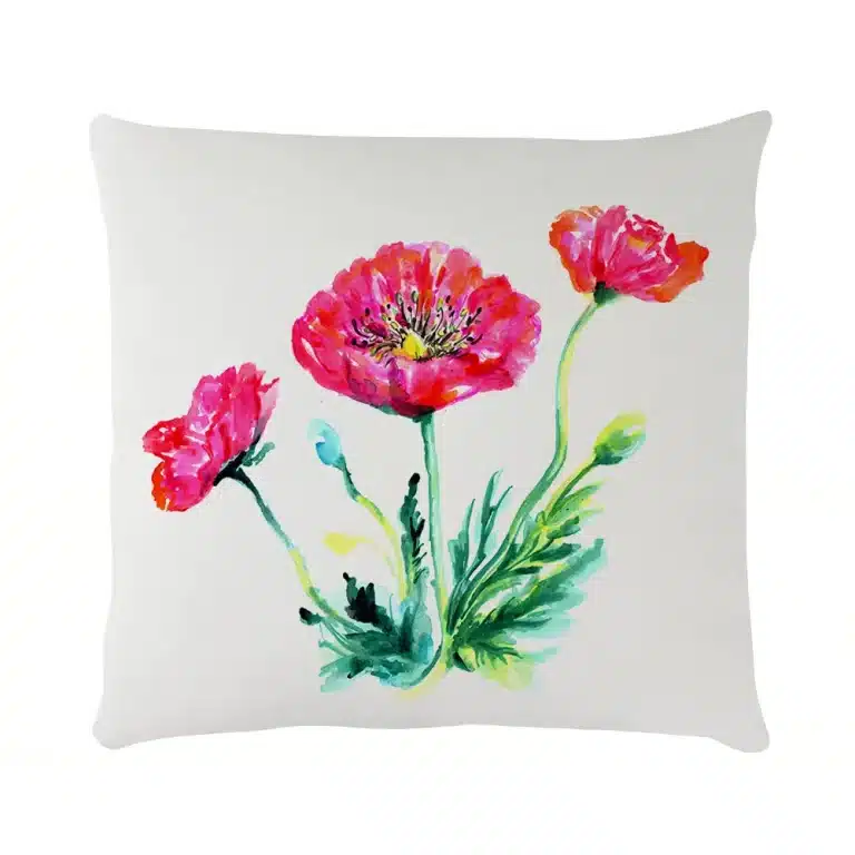 Cuscino Papaveri Selvaggi in Velluto