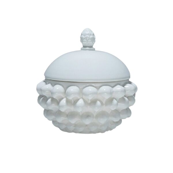 Centrotavola con Coperchio Bianco Puro S