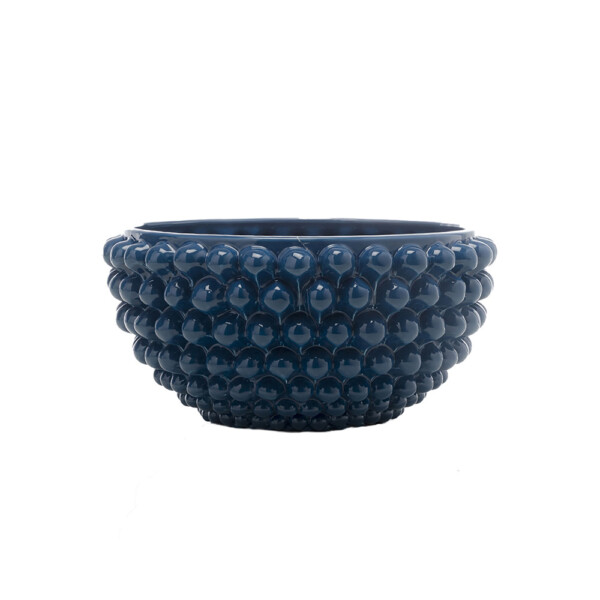 Centrotavola Blu marino Piccolo in Ceramica di Caltagirone
