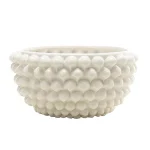 Centrotavola Bianco Medio in Ceramica di Caltagirone