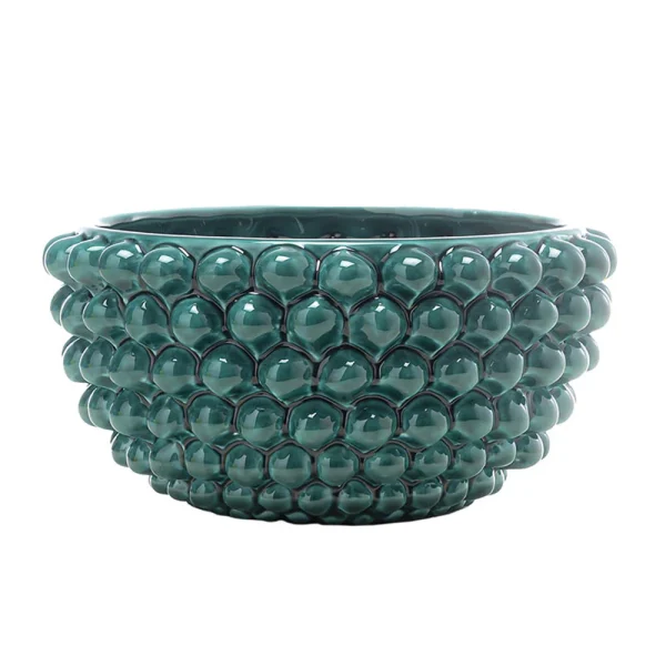 Centrotavola Verde Medio in Ceramica di Caltagirone