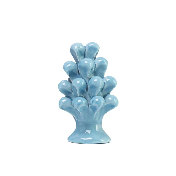 Magnete pigna azzurro in Ceramica di Caltagirone