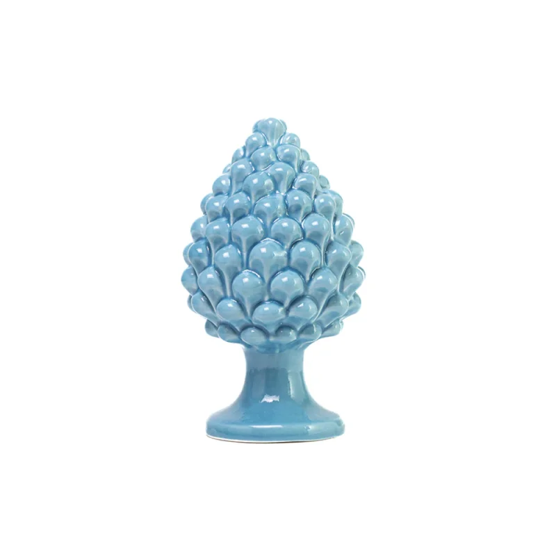 Pigna da 18 cm Azzurro in Ceramica di Caltagirone