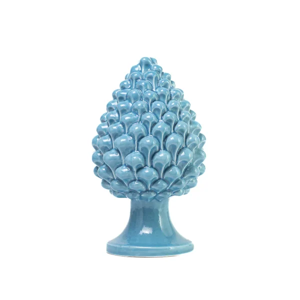 Pigna da 22 cm Azzurro in Ceramica di Caltagirone