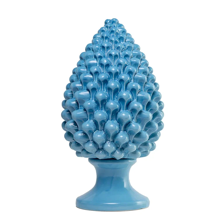 Pigna da 40 cm Azzurro in Ceramica di Caltagirone