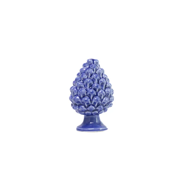 Pigna da 10 cm Blu royal in Ceramica di Caltagirone