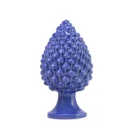 Pigna in ceramica di Caltagirone Blu Royal grande L