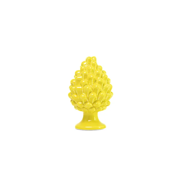 Pigna da 10 cm Giallo in Ceramica di Caltagirone