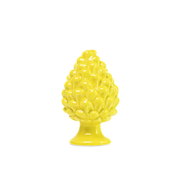 Pigna da 13 cm Giallo in Ceramica di Caltagirone