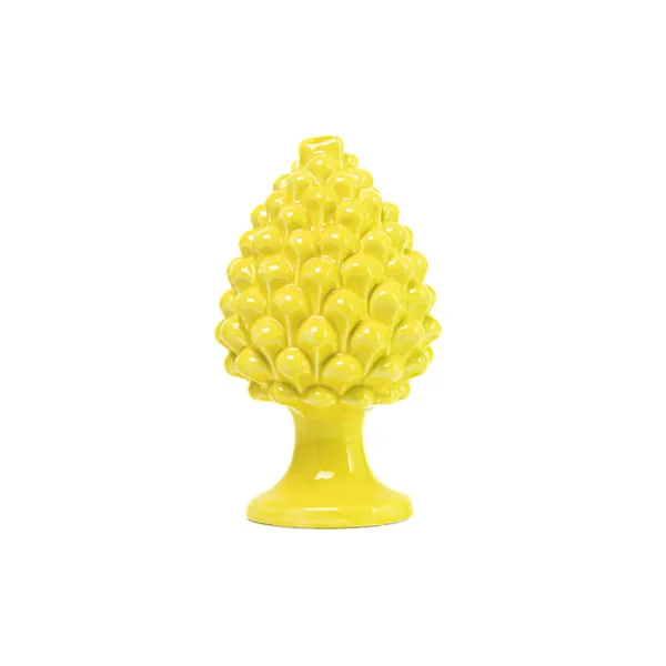 Pigna da 18 cm Giallo in Ceramica di Caltagirone