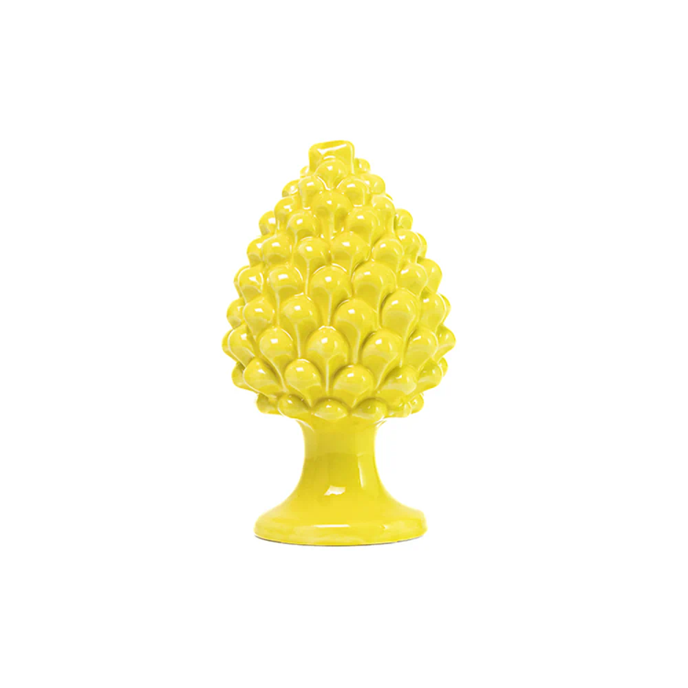 Pigna da 18 cm Giallo in Ceramica di Caltagirone