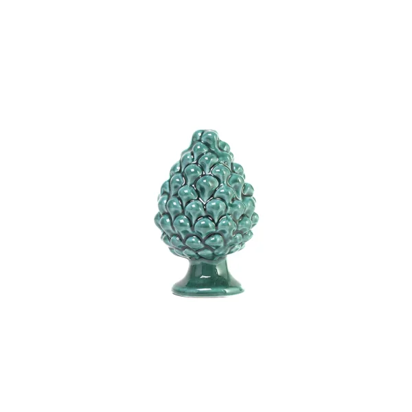 Pigna da 10 cm Verde in Ceramica di Caltagirone
