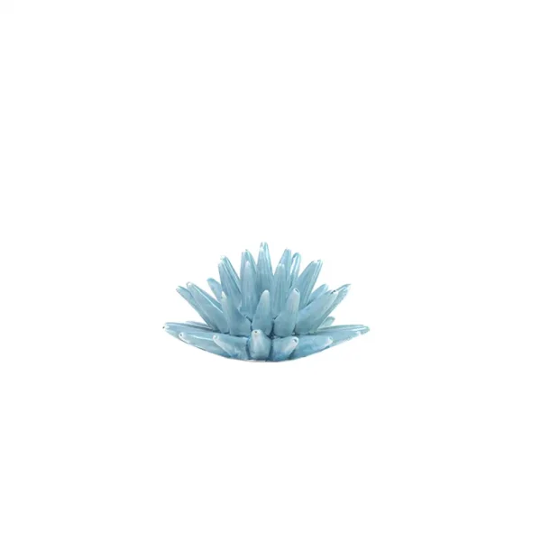 Riccio piccolo azzurro in Ceramica di Caltagirone