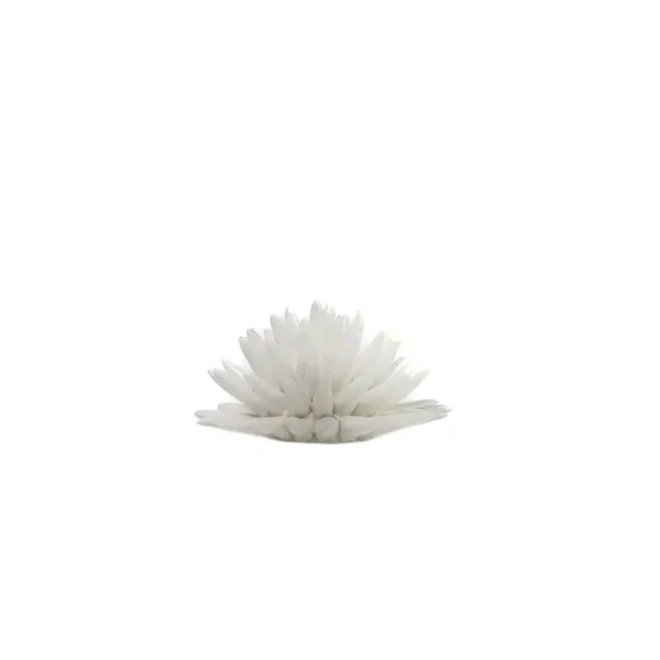Riccio piccolo bianco in Ceramica di Caltagirone