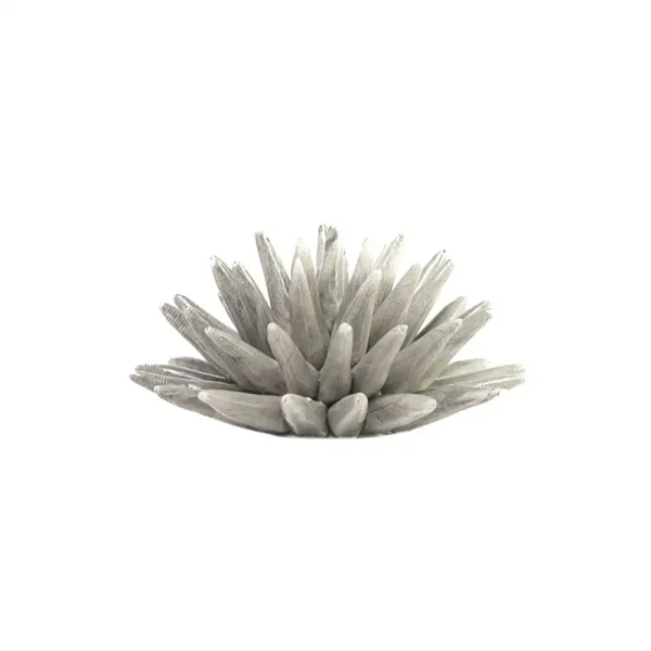 Riccio medio grigio in ceramica di Caltagirone