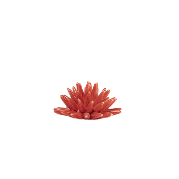 Riccio piccolo rosso in Ceramica di Caltagirone