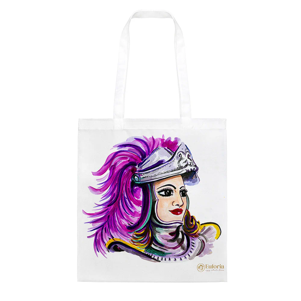 Shopping Bag con disegno di una pupa siciliana
