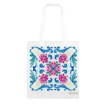 Shopping Bag con disegno di una maiolica siciliana
