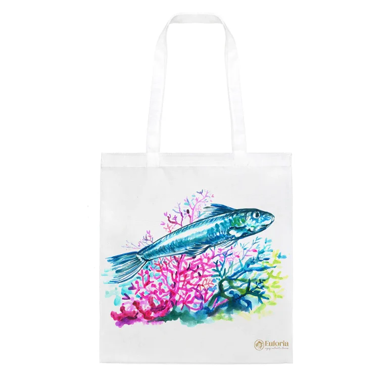 Shopping Bag con disegno di una sardina