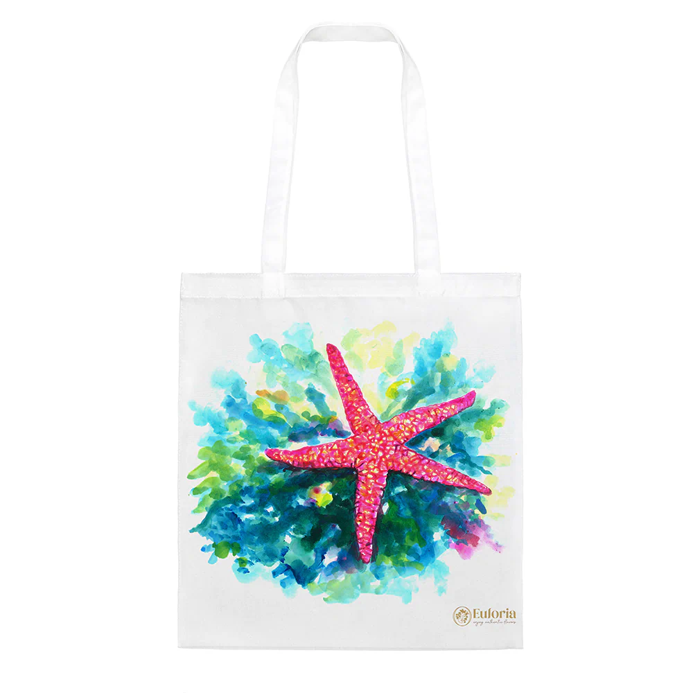 Shopping Bag con disegno di una stella marina