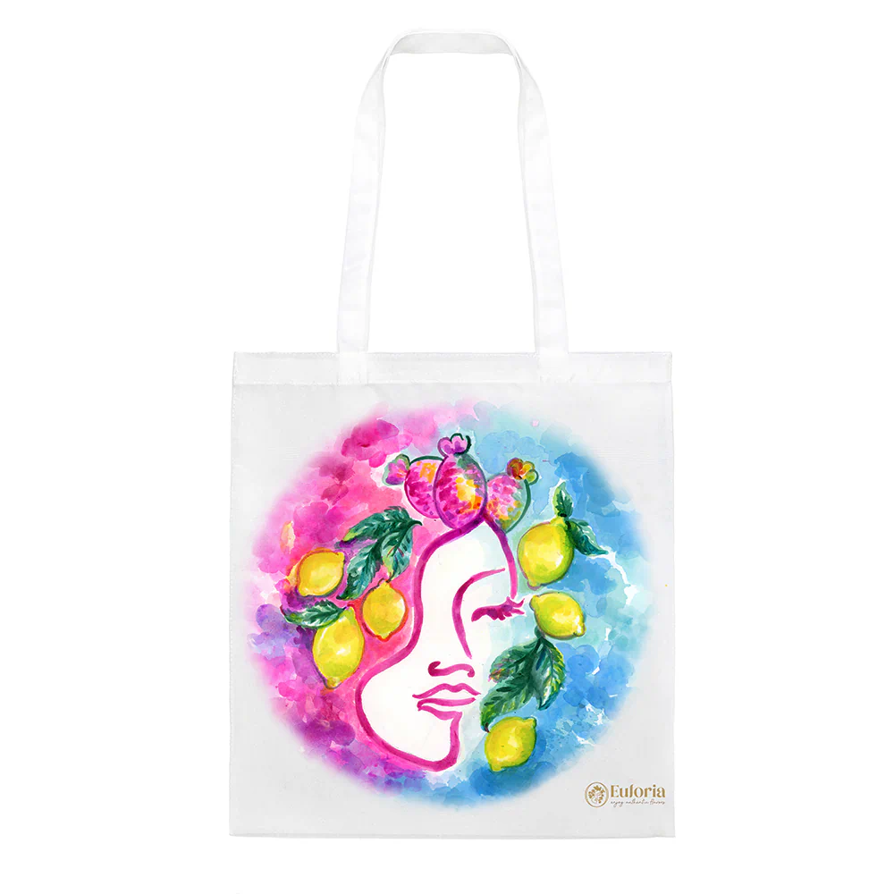 Shopping Bag con disegno del logo del brand euforia