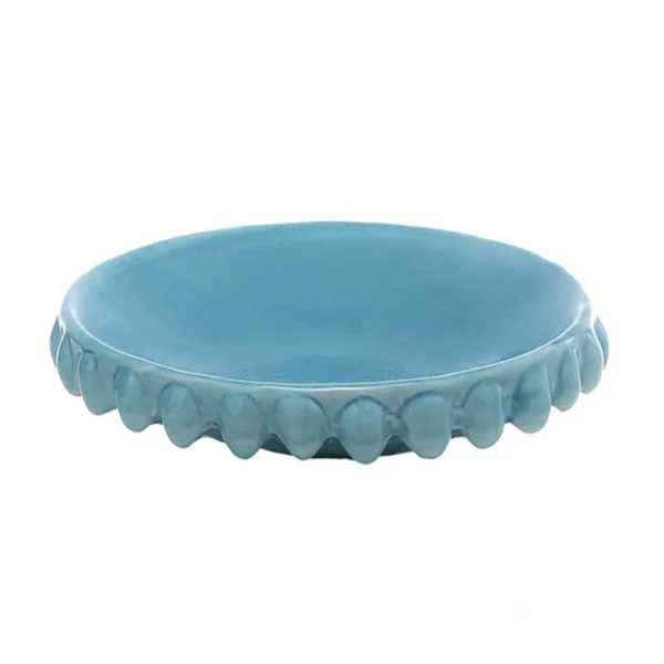Svuotatasche medio azzurro in Ceramica di Caltagirone