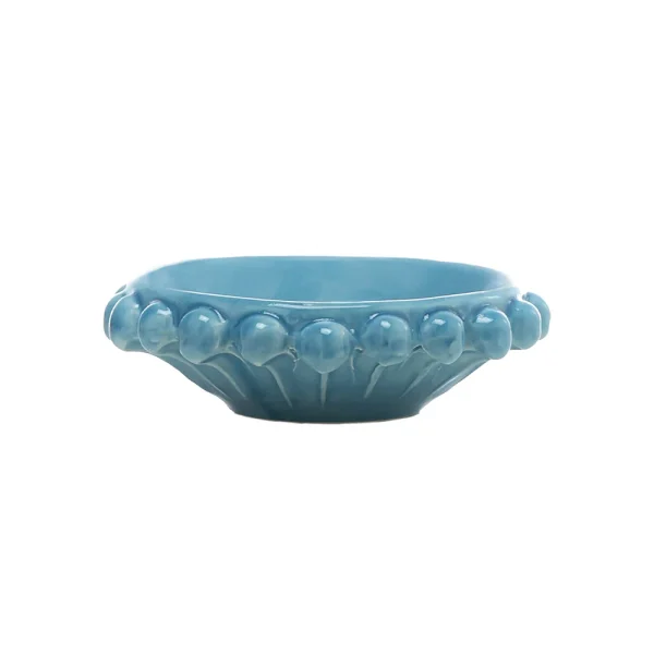 Svuotatasche piccolo azzurro in Ceramica di Caltagirone