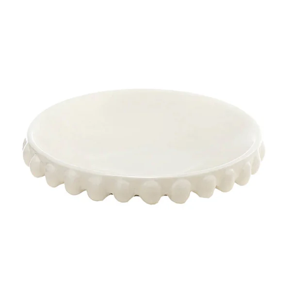 Svuotatasche medio bianco in Ceramica di Caltagirone