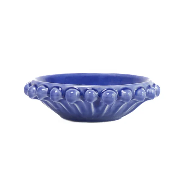 Svuotatasche piccolo blu royal in Ceramica di Caltagirone
