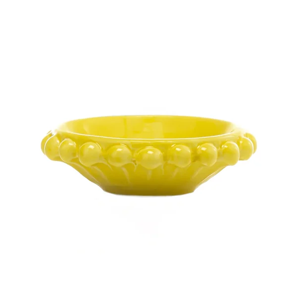 Svuotatasche piccolo giallo in Ceramica di Caltagirone