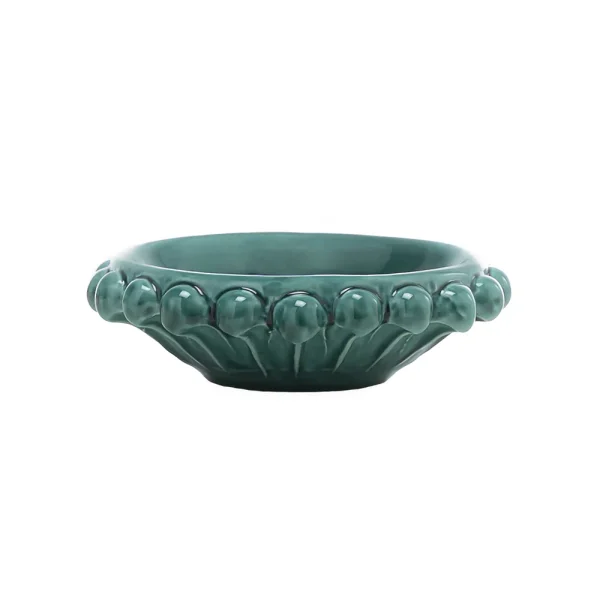 Svuotatasche piccolo verde in Ceramica di Caltagirone