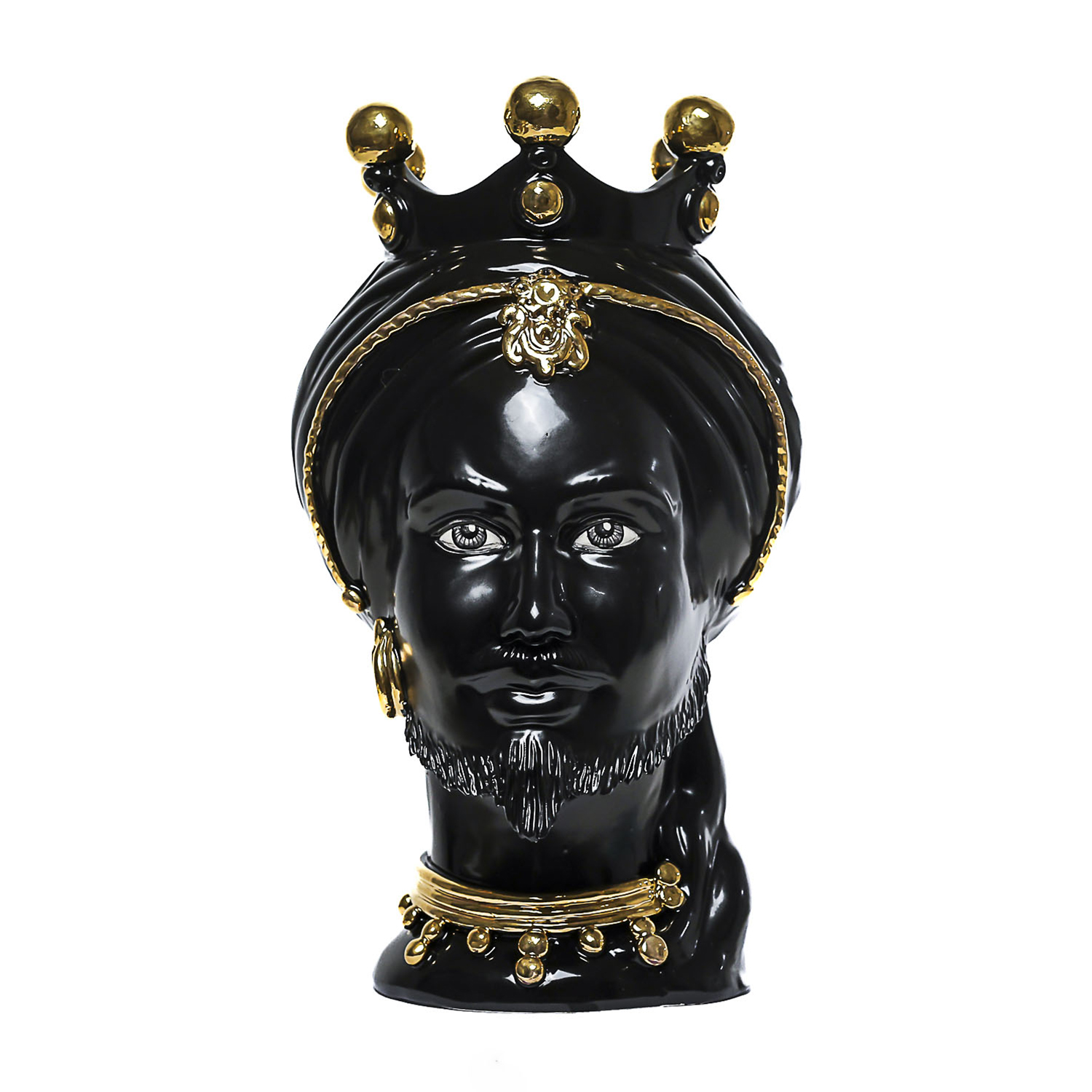 Testa di Moro Uomo in Ceramica di Caltagirone