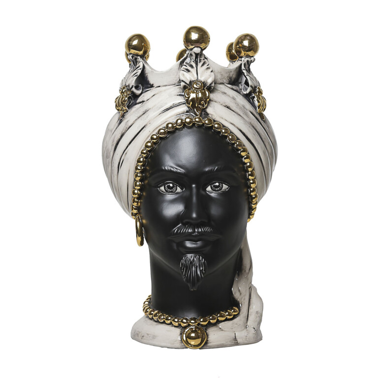 Testa di moro uomo in Ceramica di Caltagirone