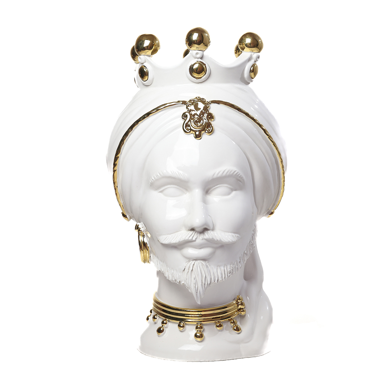 Testa di Moro Uomo in Ceramica di Caltagirone