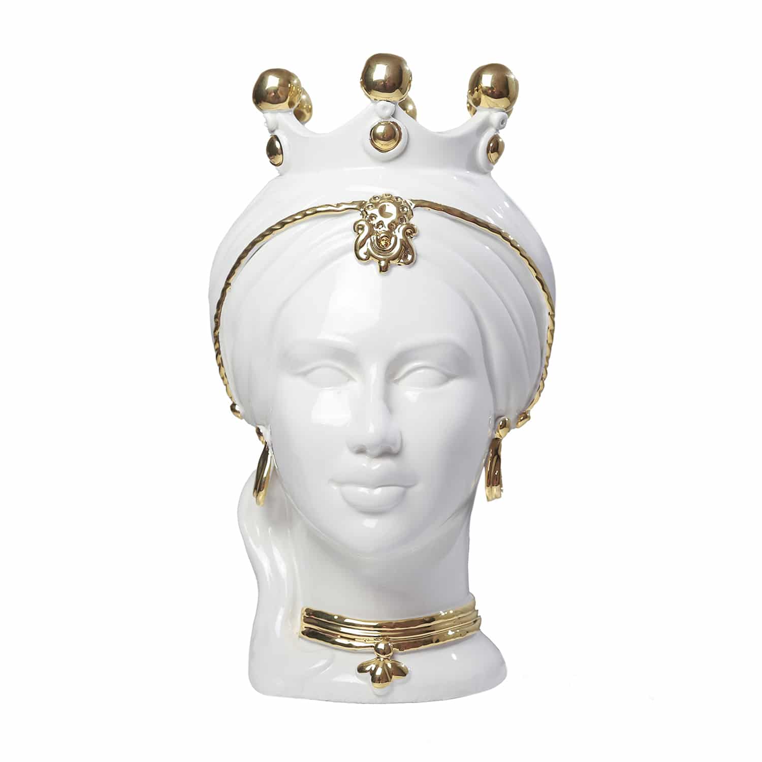 Testa di Moro Psiche Bianca e Oro L
