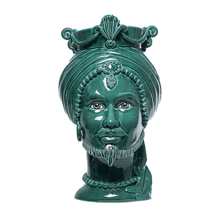 Testa di Moro Uomo in Ceramica di Caltagirone