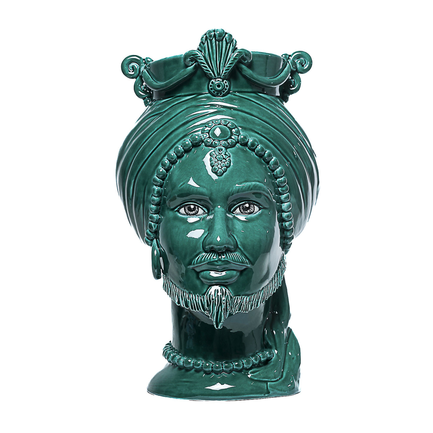 Testa di Moro Uomo in Ceramica di Caltagirone