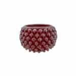 Cachepot Rosso Borgogna S in ceramica di Caltagirone