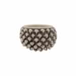 Cachepot Grigio Fumé S in ceramica di Caltagirone