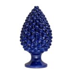 Pigna Blu Cobalto in Ceramica di Caltagirone XL grande