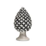 Pigna in ceramica di Caltagirone Grigio Fumé grande (L)