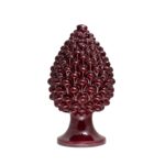 Pigna in ceramica di Caltagirone Rosso Borgogna grande (L)