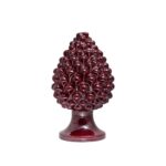 Pigna di Caltagirone artigianale Rosso Borgogna media (M)