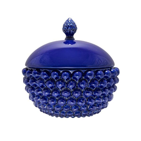 Centrotavola con Coperchio Blu Cobalto M