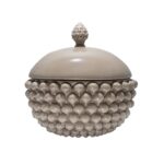 Centrotavola con Coperchio Tortora Sabbiato M