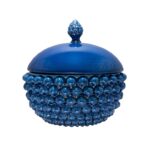 Centrotavola con Coperchio Blu Lapis M