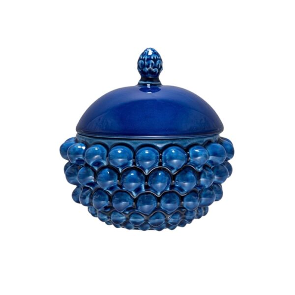 Centrotavola con Coperchio Blu Lapis S