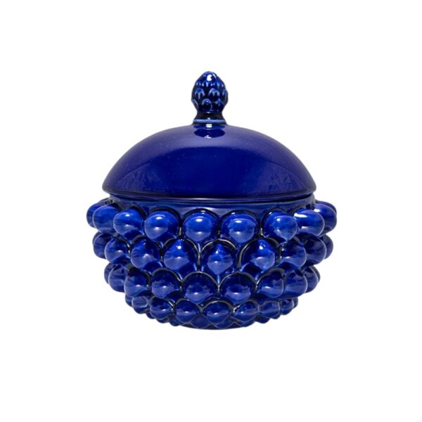 Centrotavola con Coperchio Blu Cobalto S