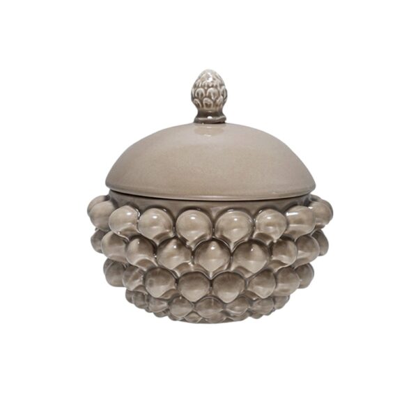 Centrotavola con Coperchio Tortora Sabbiato S