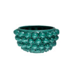 Centrotavola Verde Siciliano S in ceramica di Caltagirone